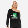 Enterprise Rent-A-Starship-womens off shoulder sweatshirt-NomadSlim