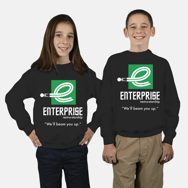 Enterprise Rent-A-Starship-youth crew neck sweatshirt-NomadSlim