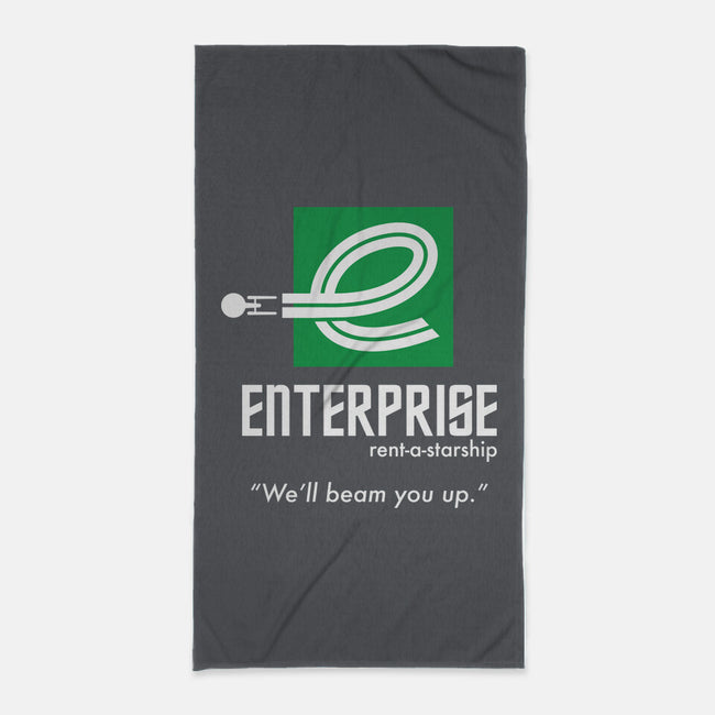 Enterprise Rent-A-Starship-none beach towel-NomadSlim