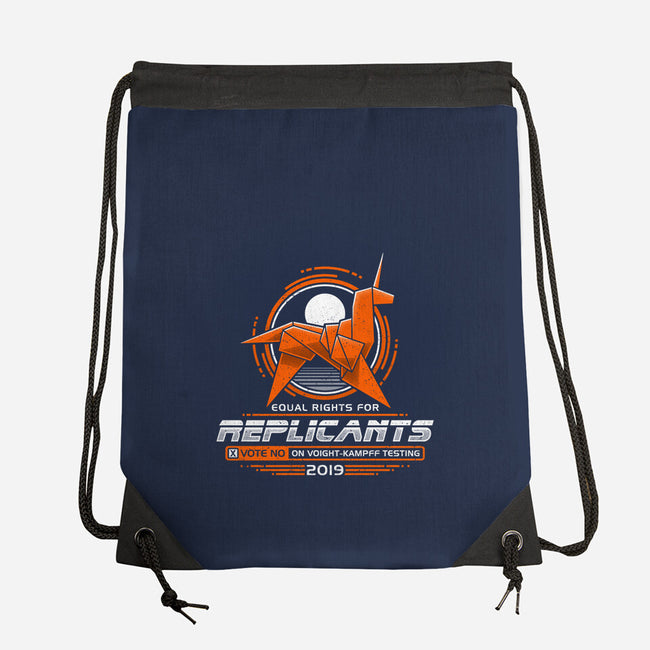 Equal Rights For Replicants-none drawstring bag-adho1982