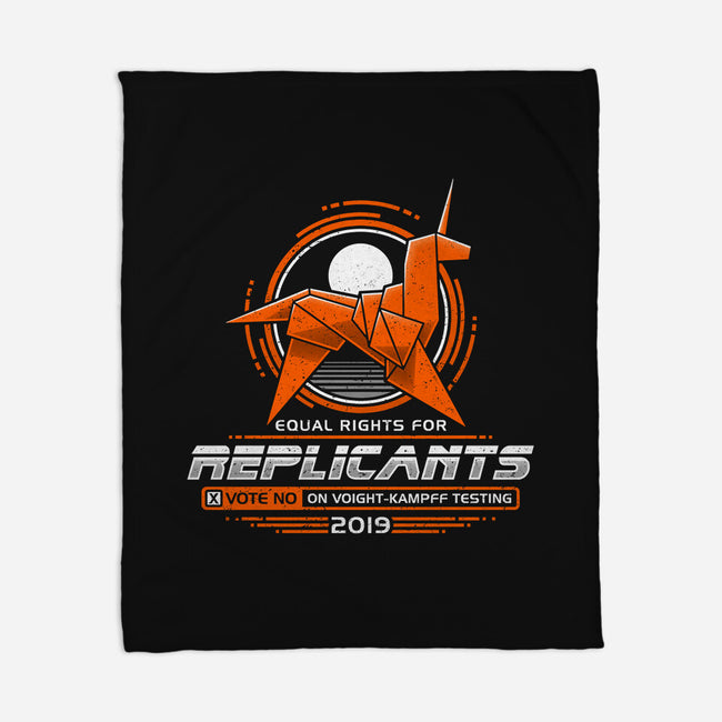 Equal Rights For Replicants-none fleece blanket-adho1982