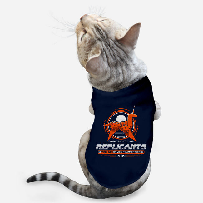 Equal Rights For Replicants-cat basic pet tank-adho1982