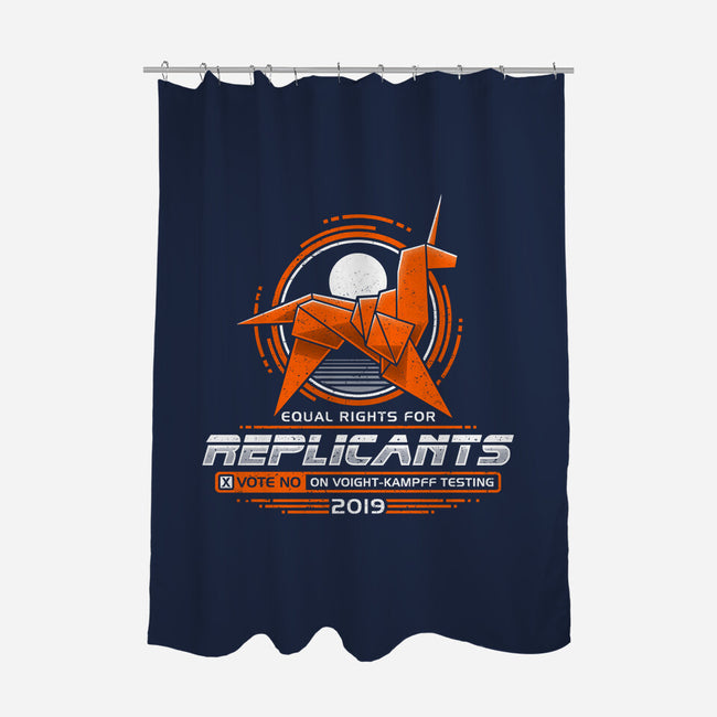 Equal Rights For Replicants-none polyester shower curtain-adho1982