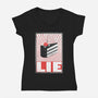 Error 404: Cake not found!-womens v-neck tee-AdmConnor