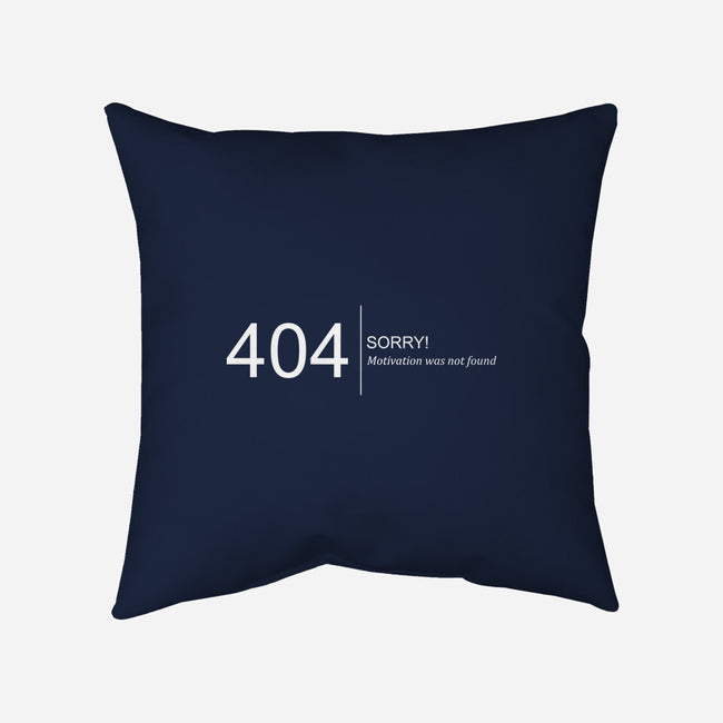 Error: Motivation Not Found-none removable cover w insert throw pillow-dudey300