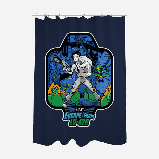 Escape from LV-426-none polyester shower curtain-inkjava