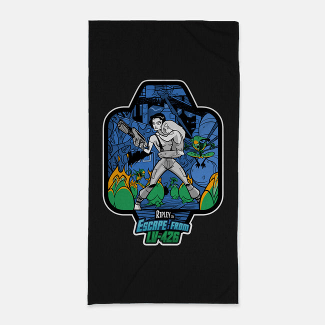 Escape from LV-426-none beach towel-inkjava