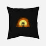 Eva Sunset-none removable cover throw pillow-LAZARE