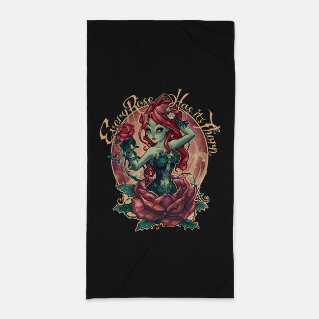 Every Rose Has Its Thorn-none beach towel-TimShumate