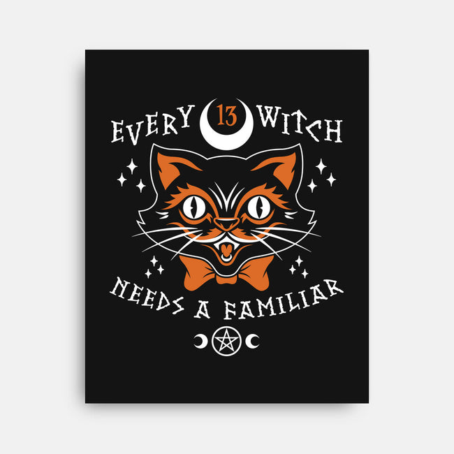 Every Witch Needs A Familiar-none stretched canvas-nemons