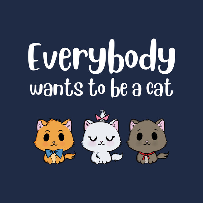 Everybody Wants to be A Cat-none glossy sticker-kosmicsatellite