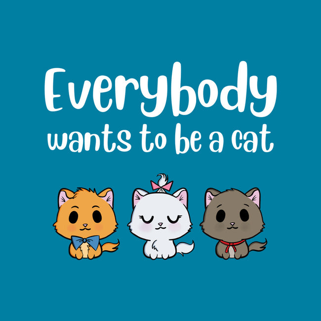 Everybody Wants to be A Cat-none glossy sticker-kosmicsatellite