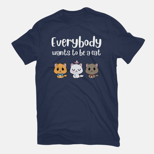 Everybody Wants to be A Cat-unisex basic tee-kosmicsatellite