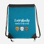 Everybody Wants to be A Cat-none drawstring bag-kosmicsatellite