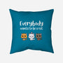 Everybody Wants to be A Cat-none removable cover w insert throw pillow-kosmicsatellite