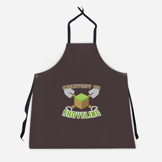 Everyday I'm Shoveling-unisex kitchen apron-thehookshot
