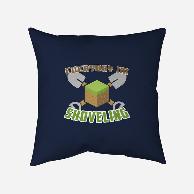 Everyday I'm Shoveling-none removable cover throw pillow-thehookshot