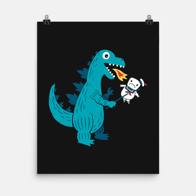 Everyone Loves Marshmallow-none matte poster-DinoMike
