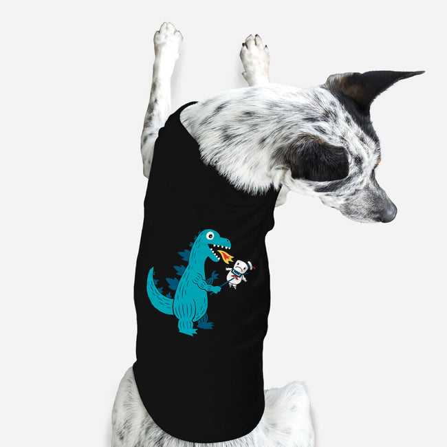 Everyone Loves Marshmallow-dog basic pet tank-DinoMike