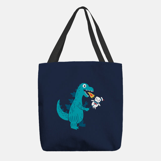 Everyone Loves Marshmallow-none basic tote-DinoMike