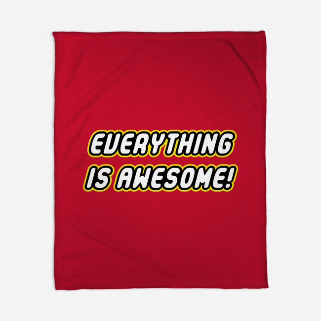 Everything is Awesome-none fleece blanket-Fishbiscuit