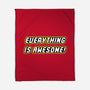 Everything is Awesome-none fleece blanket-Fishbiscuit