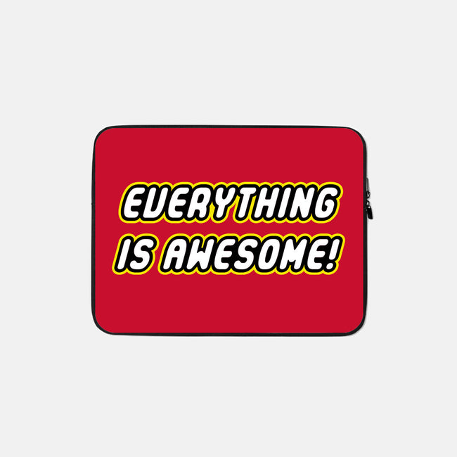 Everything is Awesome-none zippered laptop sleeve-Fishbiscuit