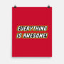 Everything is Awesome-none matte poster-Fishbiscuit