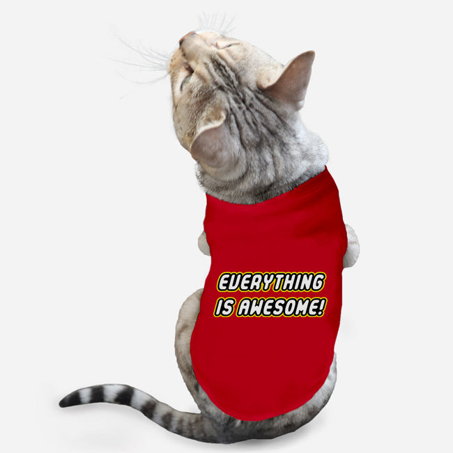 Everything is Awesome-cat basic pet tank-Fishbiscuit