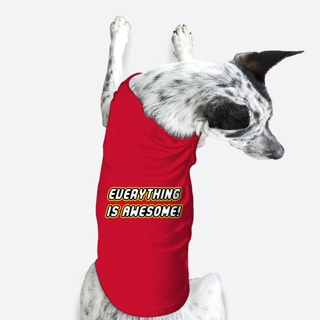 Everything is Awesome-dog basic pet tank-Fishbiscuit