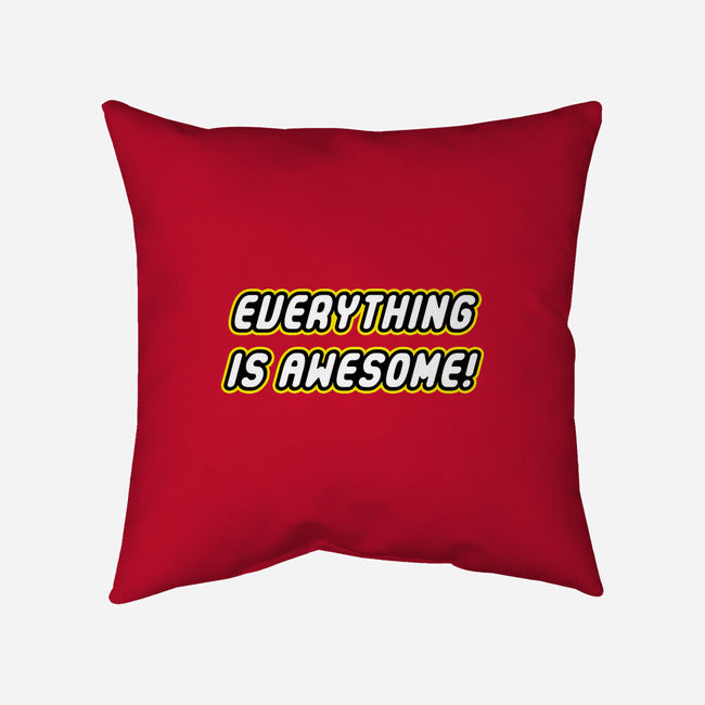 Everything is Awesome-none removable cover throw pillow-Fishbiscuit
