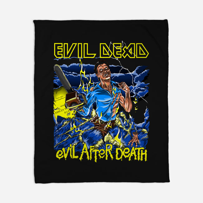 Evil After Death-none fleece blanket-boltfromtheblue