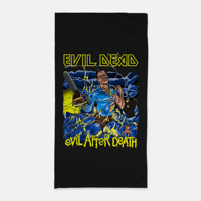 Evil After Death-none beach towel-boltfromtheblue