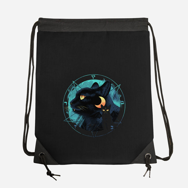 Evil Cat-none drawstring bag-vp021