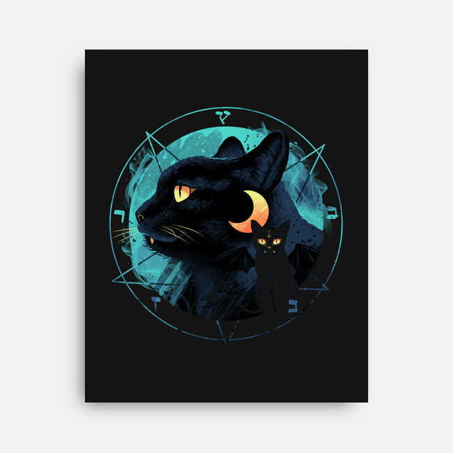 Evil Cat-none stretched canvas-vp021