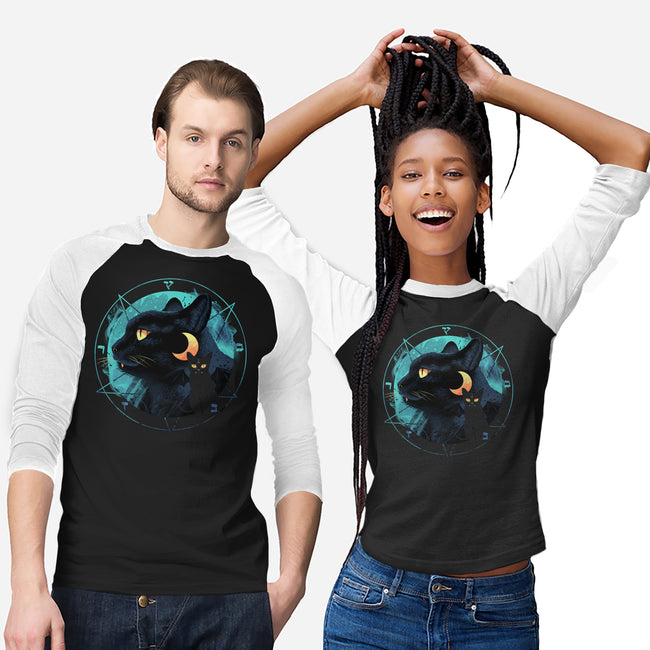 Evil Cat-unisex baseball tee-vp021