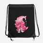 Evil Pink-none drawstring bag-dandingeroz