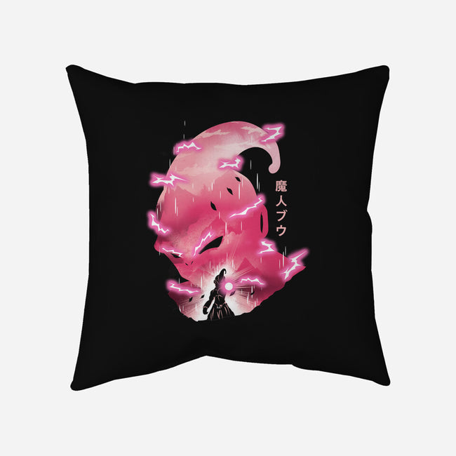 Evil Pink-none removable cover throw pillow-dandingeroz