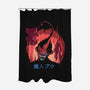 Evil-ution-none polyester shower curtain-Harantula