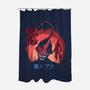 Evil-ution-none polyester shower curtain-Harantula