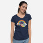 Existential Dread-womens v-neck tee-Mykelad