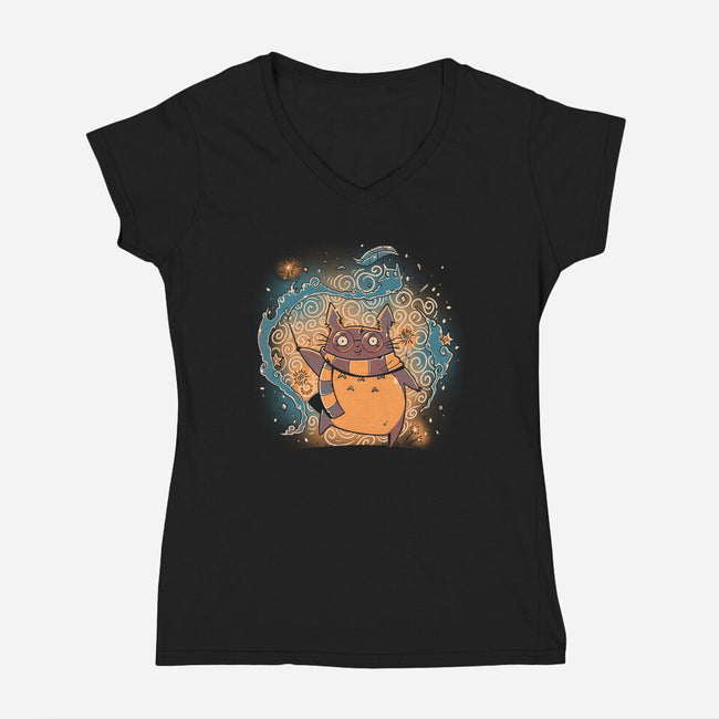 Expecto Totorum-womens v-neck tee-koalastudio