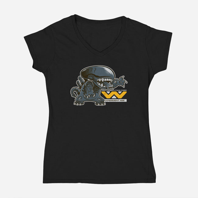 Experiment 426-womens v-neck tee-Nemons