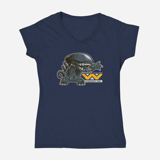 Experiment 426-womens v-neck tee-Nemons