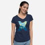 Exploration Into Unknown-womens v-neck tee-ogie1023