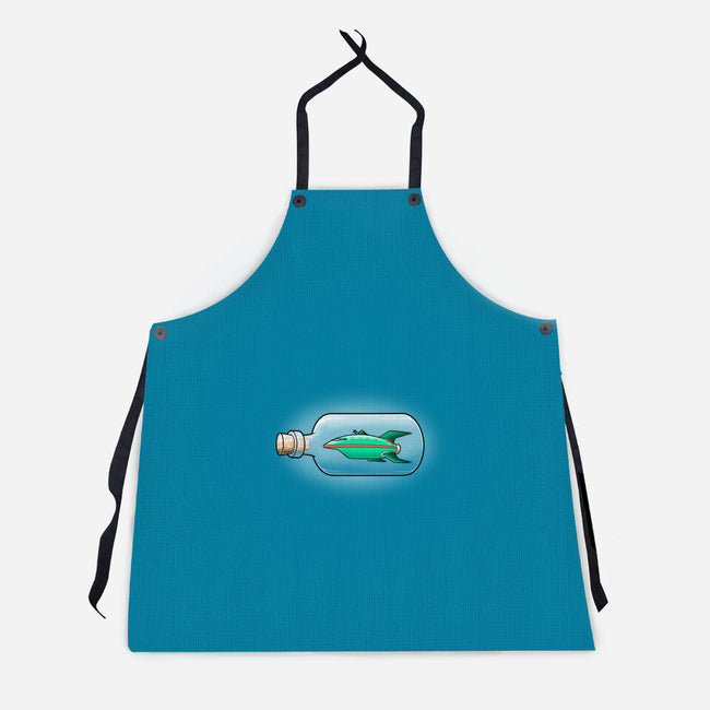 Express Bottle-unisex kitchen apron-trheewood