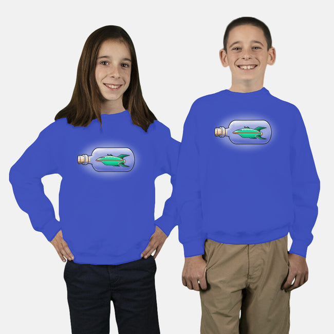 Express Bottle-youth crew neck sweatshirt-trheewood
