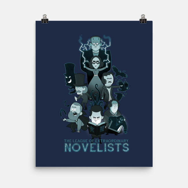 Extraordinary Novelists-none matte poster-queenmob