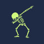 Dabbing Skeleton-womens fitted tee-vomaria