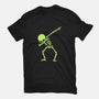 Dabbing Skeleton-womens fitted tee-vomaria